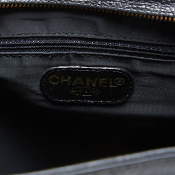 Chanel Caviar Double Turnlock Chain Skin Black Shoulder Bag - Picture 9 of 12